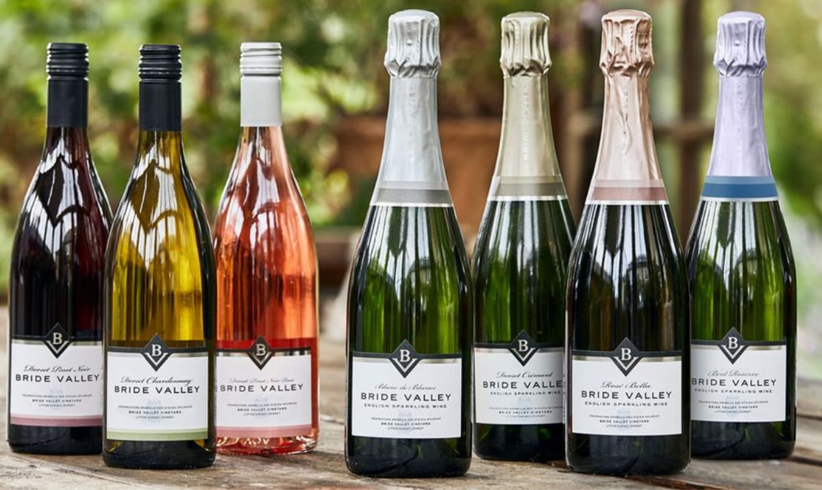 a selection of bride valley wines