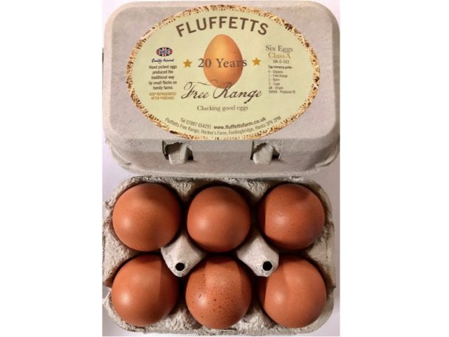 box of eggs from fluffets