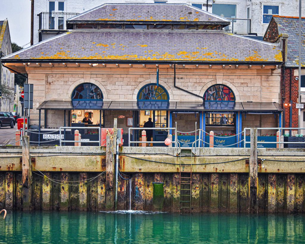 Photo shows Catch at the Old Fish Market in Weymouth, Dorset.