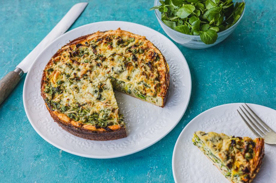Green Quiche with Watercress, Leeks & Peas Dorset Food and Drink News