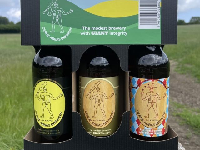 Photo of a boxed selection of Cerne Abbas Bottled Beers