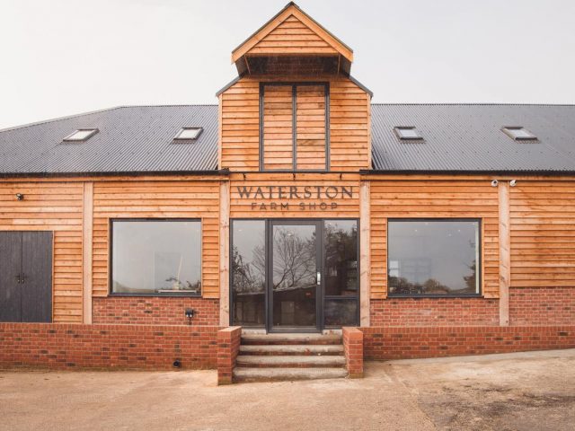 Photo of Waterston Farm Shop showing the external building.
