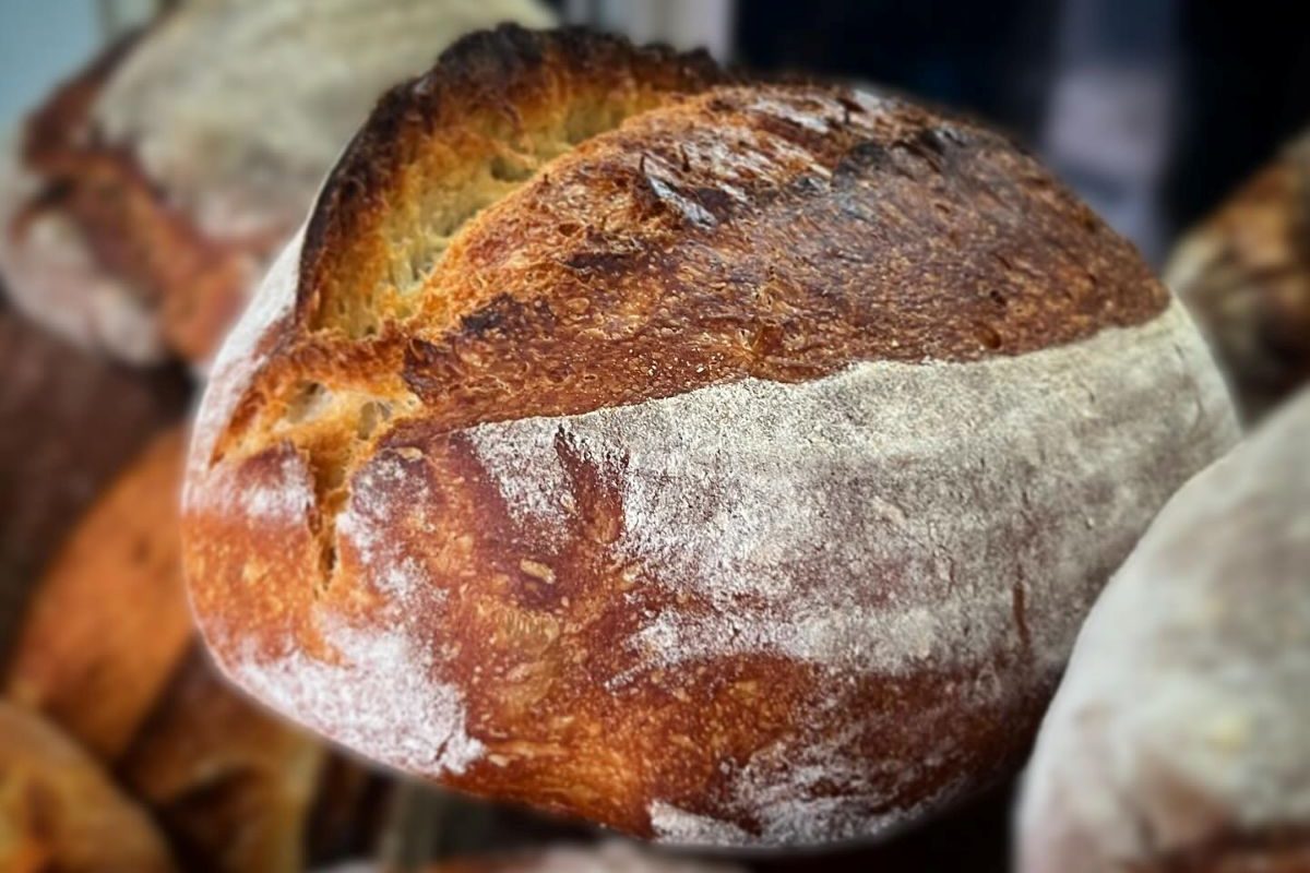 Traditional artisan sourdough bread baked by The Burnt Squash Kitchen & Bakery in Dorset.