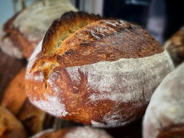 Traditional artisan sourdough bread baked by The Burnt Squash Kitchen & Bakery in Dorset.