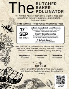 The Butcher, The Baker, The Pollinator event graphic